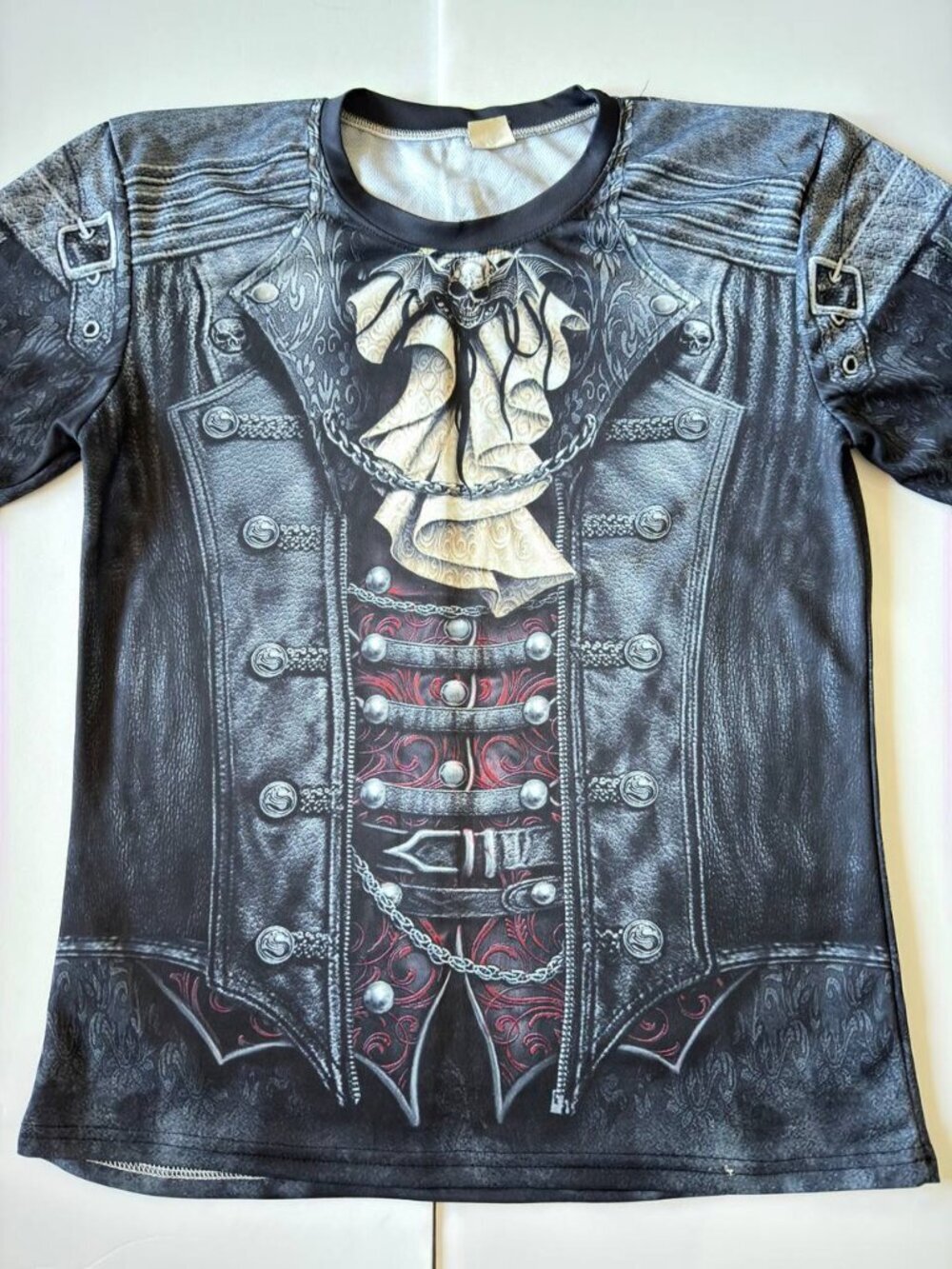 Gothic 3D Armor Print T-Shirt – Men’s Size L